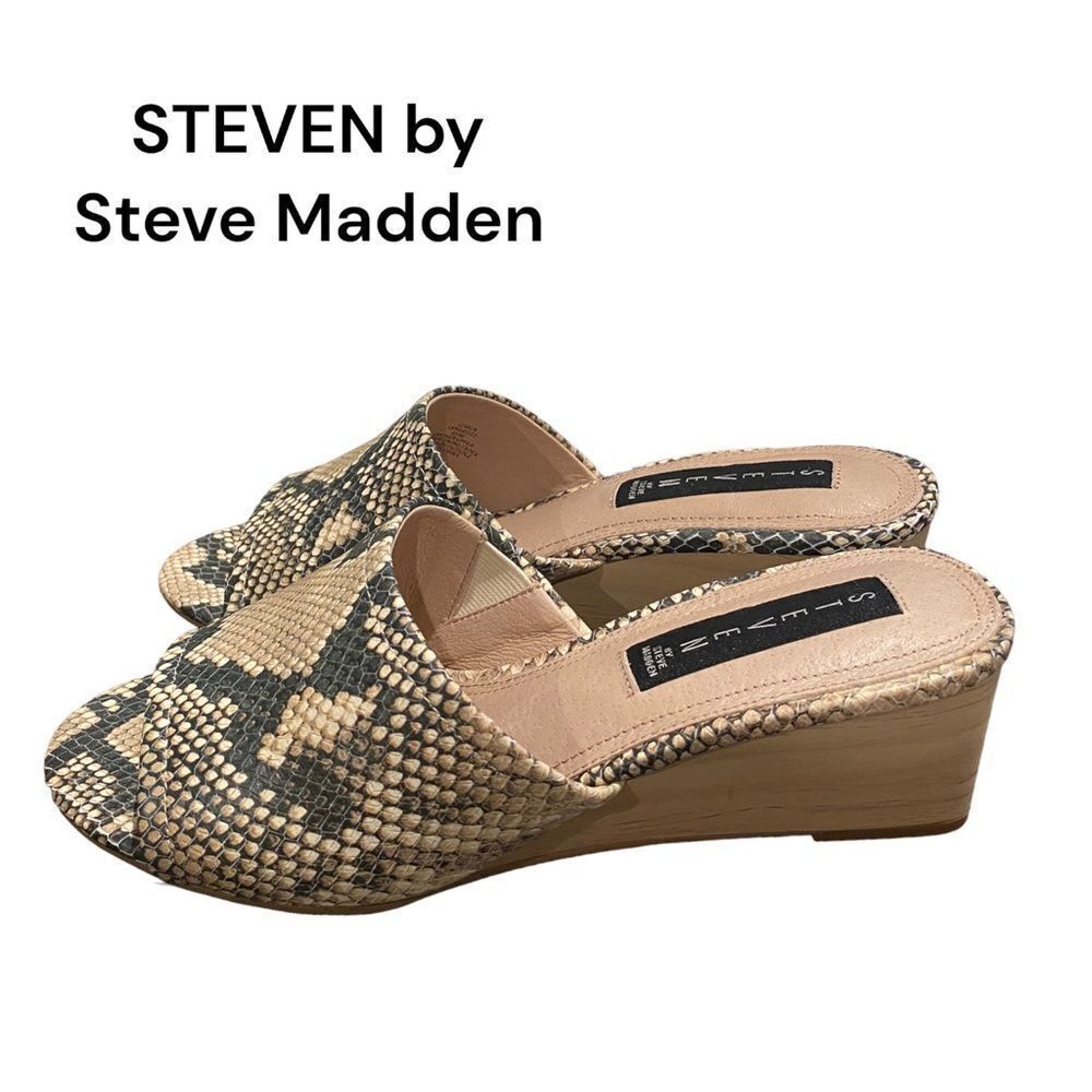 NEW in Box STEVEN by STEVE MADDEN Lemur Wedge Sandals 8.5